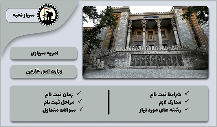 امریه وزارت امور خارجه 1404  + شرایط + لینک ثبت نام